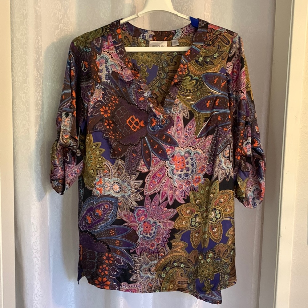 AVENUE Satin Tunic Sz:14
